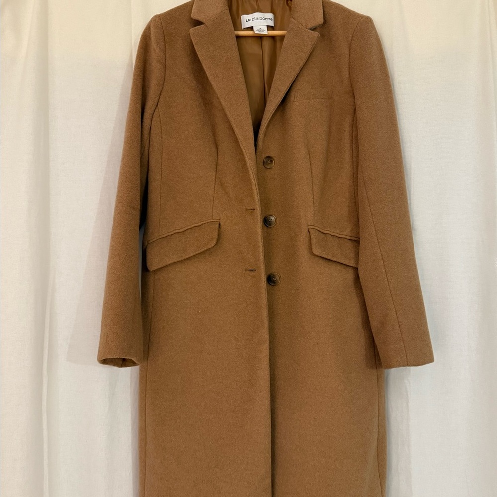 Liz Claiborne Camel Wool Coat